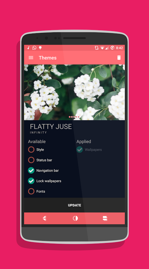 Flatty Juse Dark Cm12.x theme