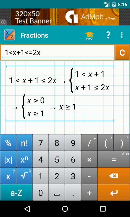 Fraction Calculator by Mathlab