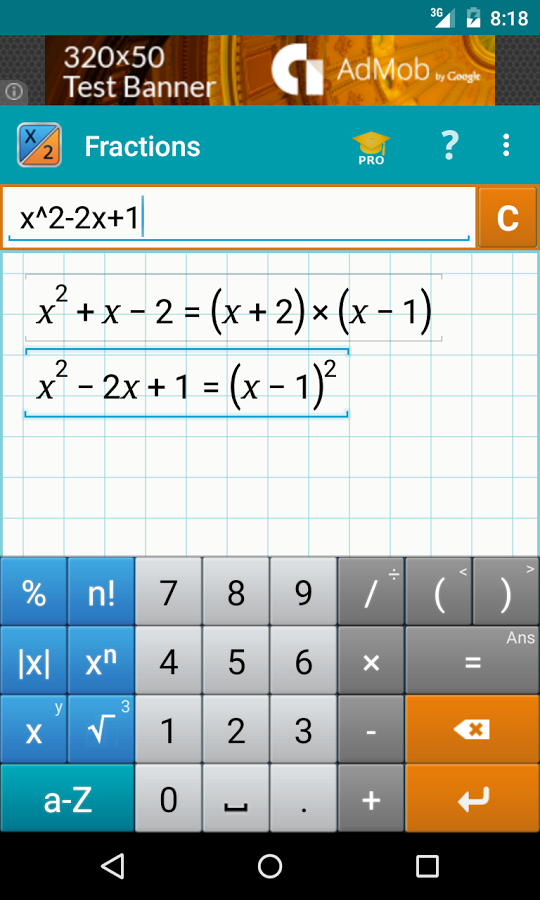 Fraction Calculator by Mathlab