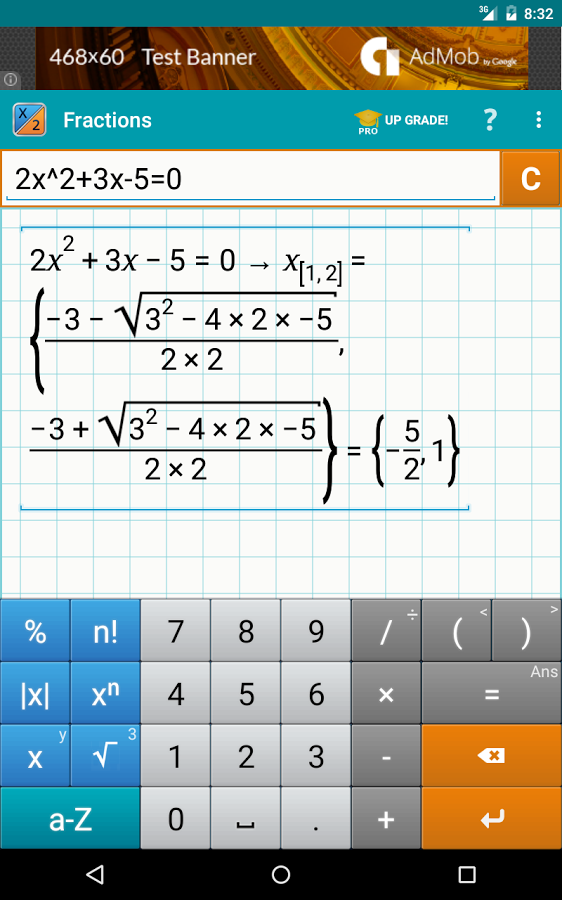 Fraction Calculator by Mathlab