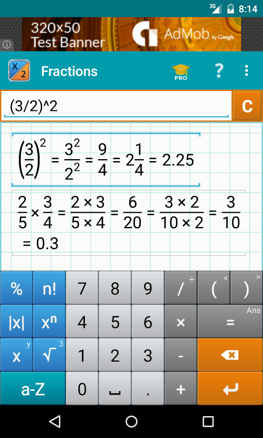 Fraction Calculator by Mathlab