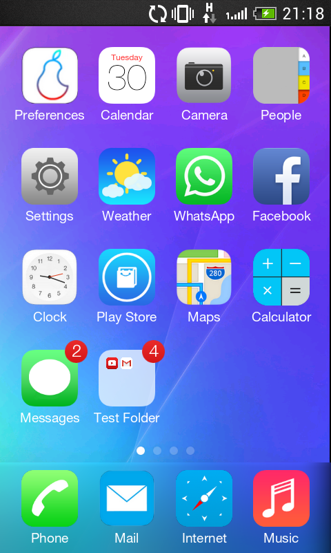 iPear HD iOS Launcher