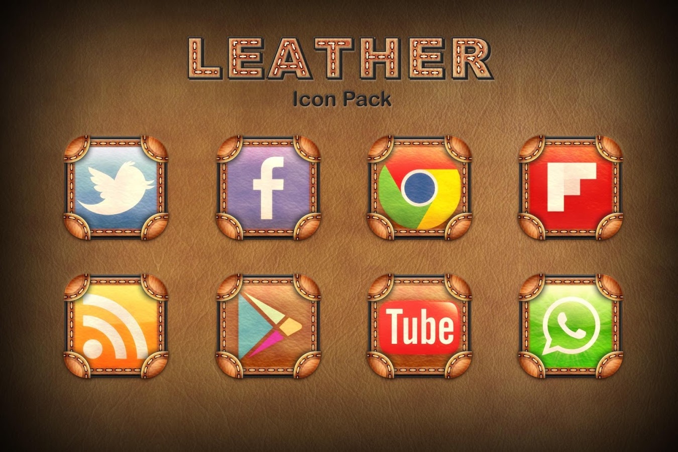 Leather Theme Icon Pack
