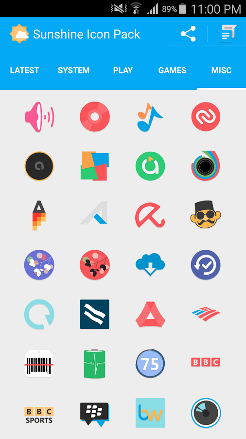 Sunshine Icon Pack (Donation)