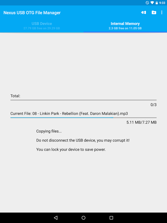 USB OTG File Manager for Nexus