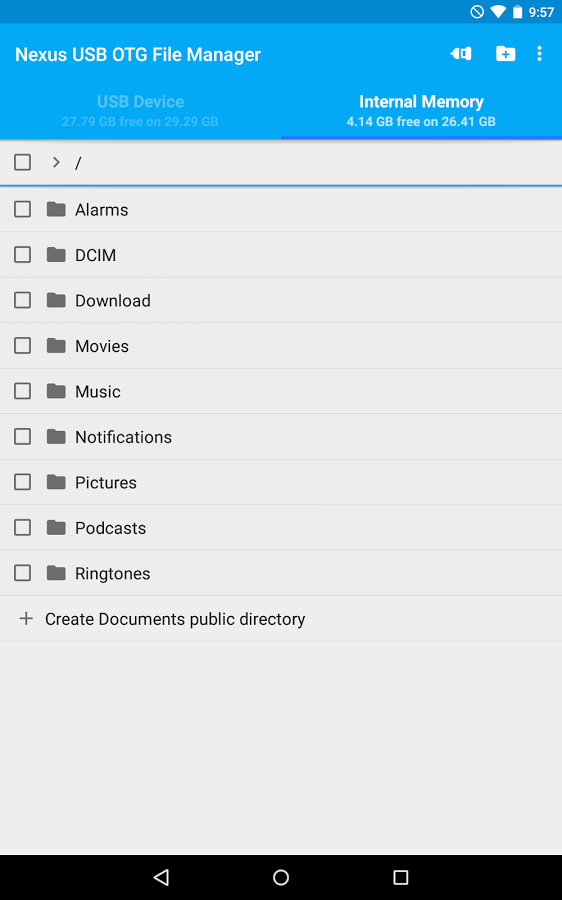 USB OTG File Manager for Nexus