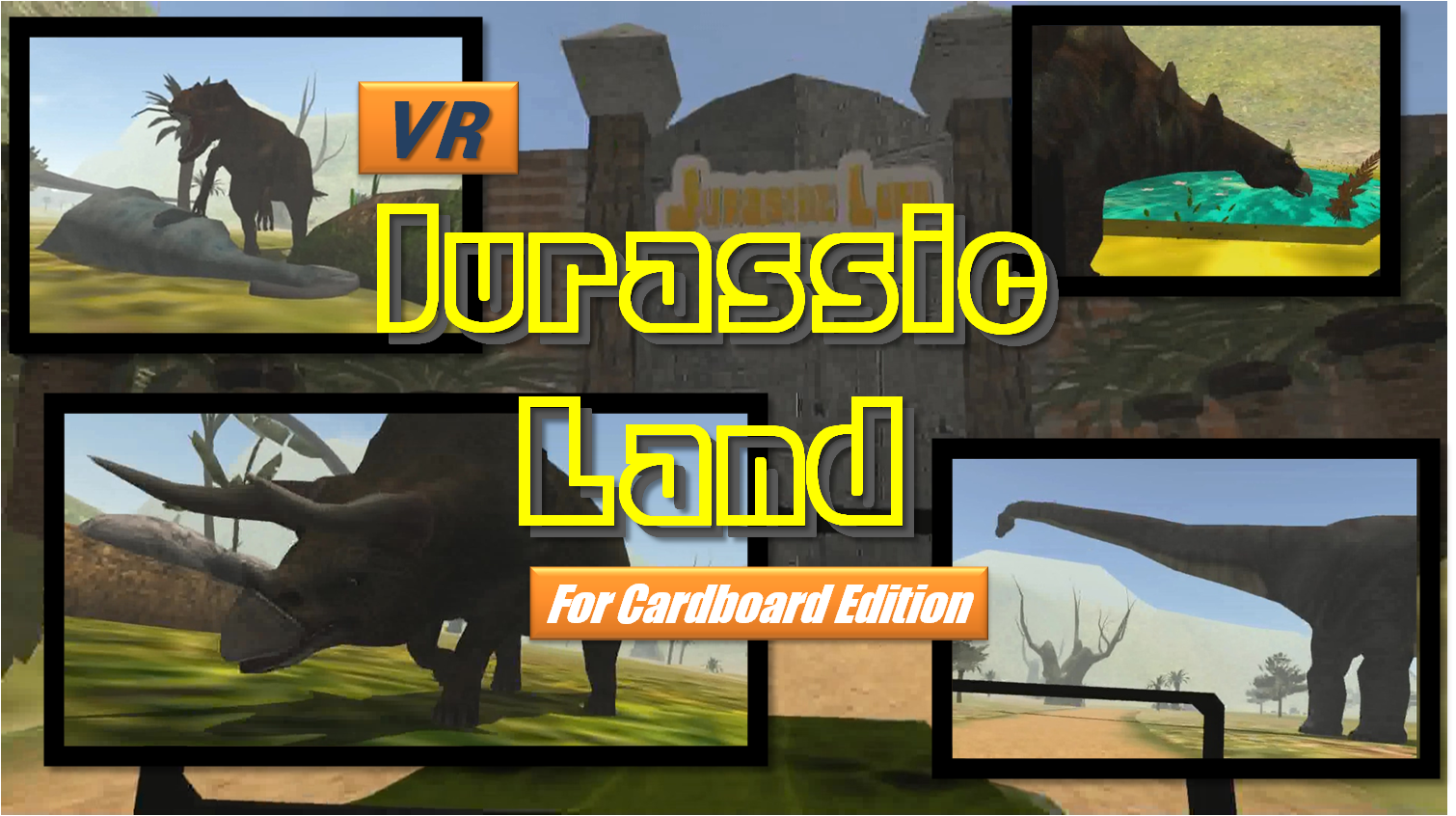 VR  Jurassic Land,cardboard