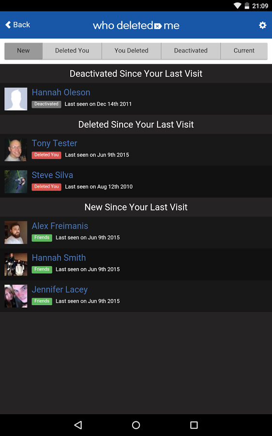 Who Deleted Me on Facebook