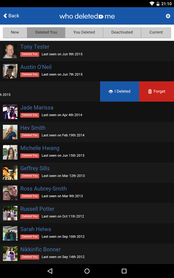 Who Deleted Me on Facebook