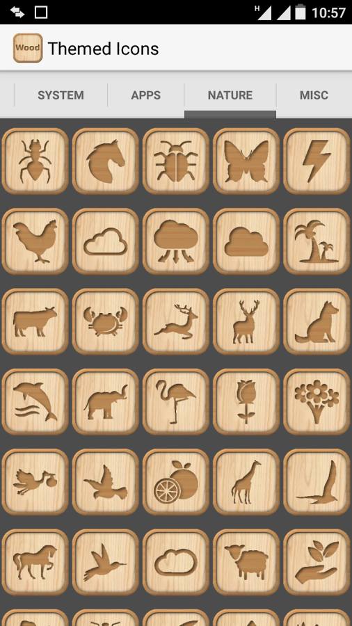 Wooden Icon Pack