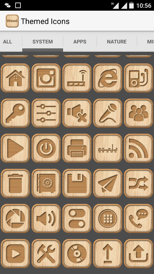 Wooden Icon Pack
