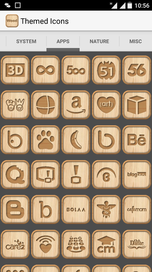 Wooden Icon Pack