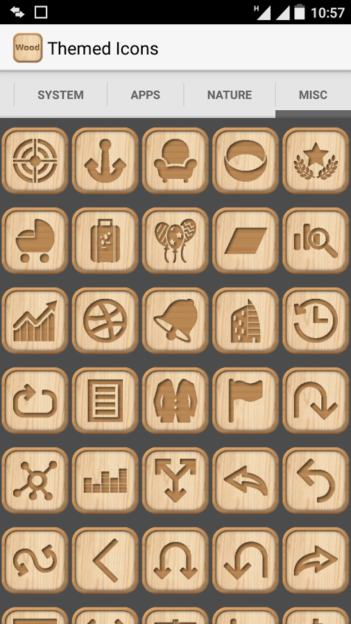 Wooden Icon Pack