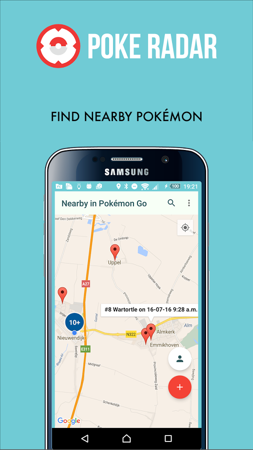 Poke Radar find Pokémon nearby