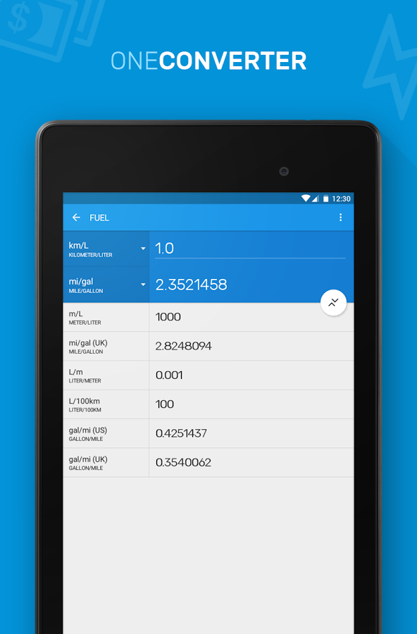 One Unit Converter & Currency