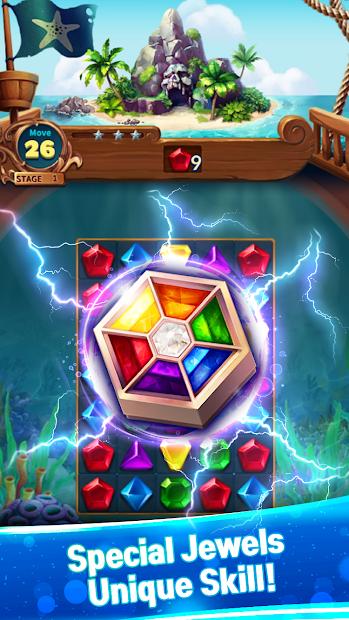 Jewels Fantasy : Quest Match 3 Puzzle [Mod Money]