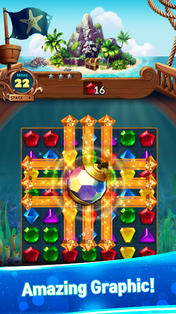Jewels Fantasy : Quest Match 3 Puzzle [Mod Money]