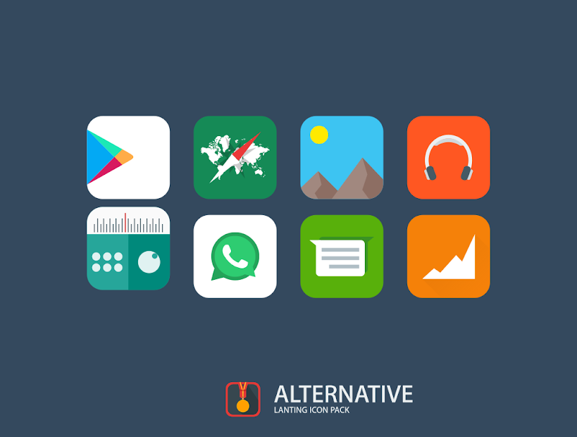 Lanting Icon Pack: Material and Colorful