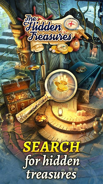 The Hidden Treasures: Find Hidden Objects・Match 3  (Mod Mone