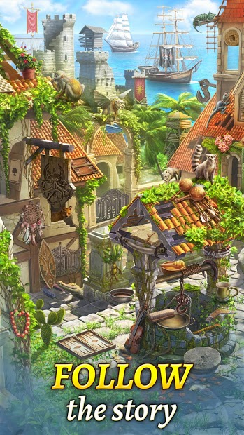 The Hidden Treasures: Find Hidden Objects・Match 3  (Mod Mone