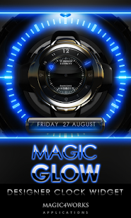 glow magic clock widget