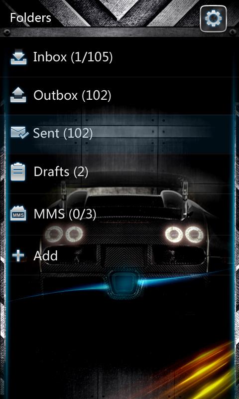 GO SMS PRO AiBlue ThemeEX