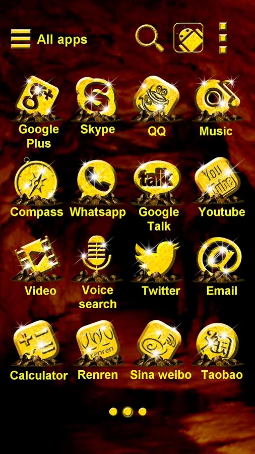 Gold Miner GO Launcher Theme