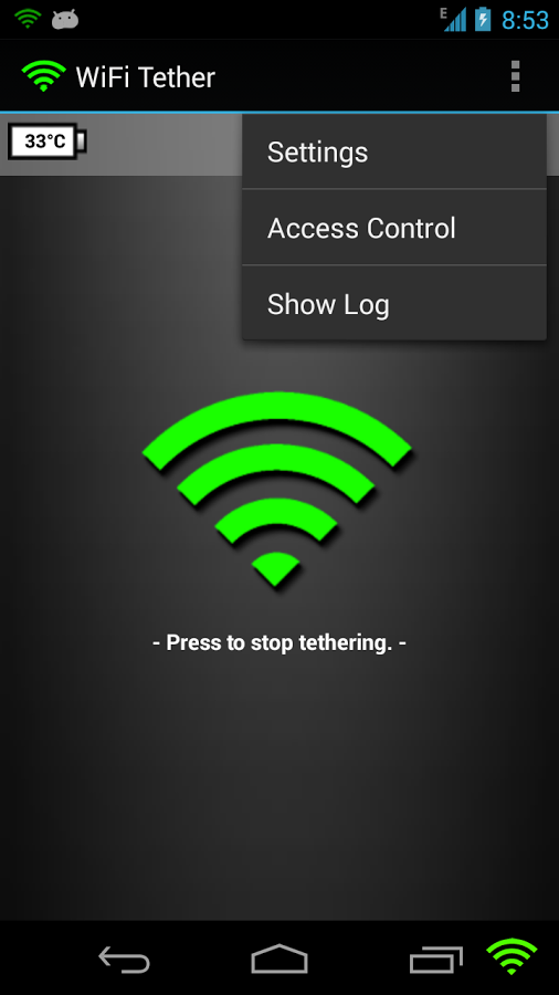 Network Share & WIFI Tethering