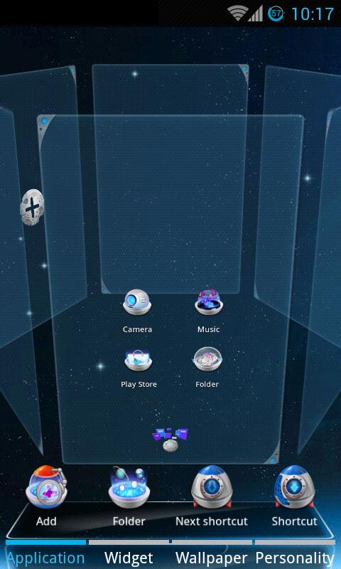 Next Launcher Theme Cosmic