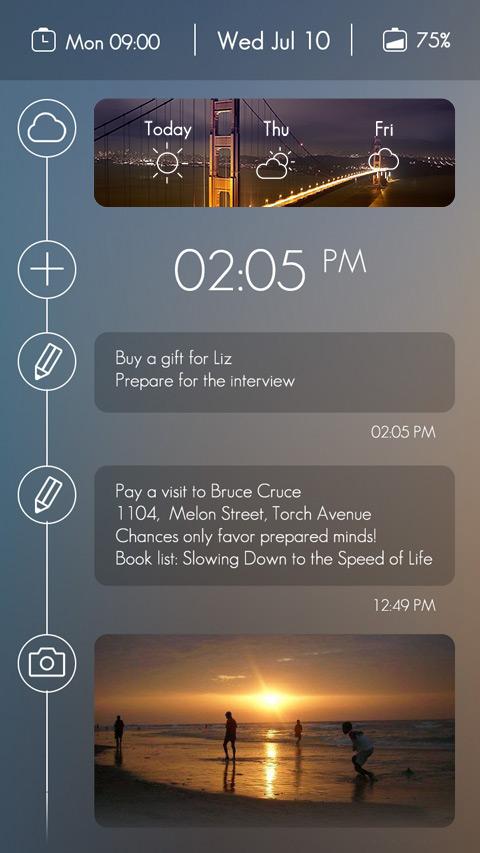 Timeline GO Locker Theme