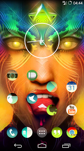 Trippy Round Icon Pack Nova/GO