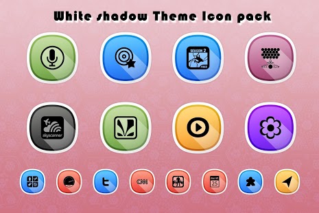 White Shadow Icon Pack Theme