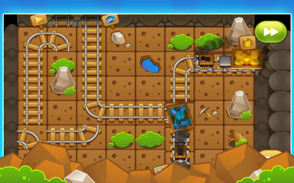 Crazy Mining Car-Puzzle Game