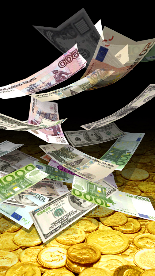 Falling Money 3D Wallpaper