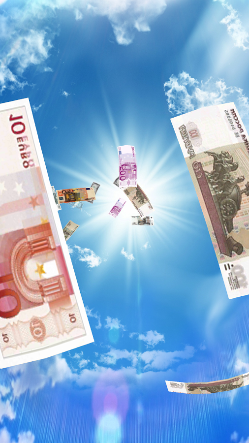 Falling Money 3D Wallpaper