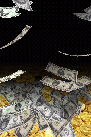 Falling Money 3D Wallpaper