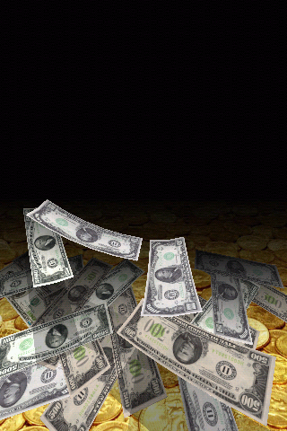 Falling Money 3D Wallpaper