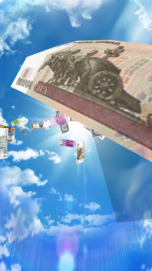 Falling Money 3D Wallpaper