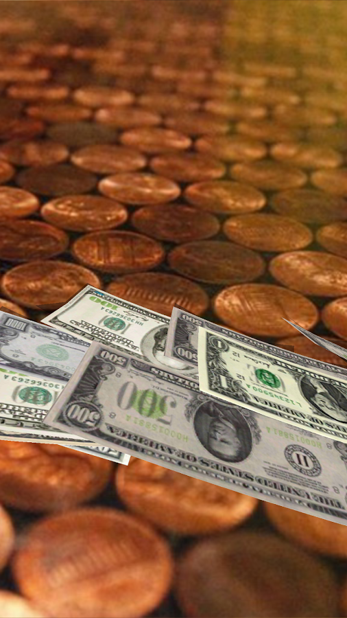 Falling Money 3D Wallpaper