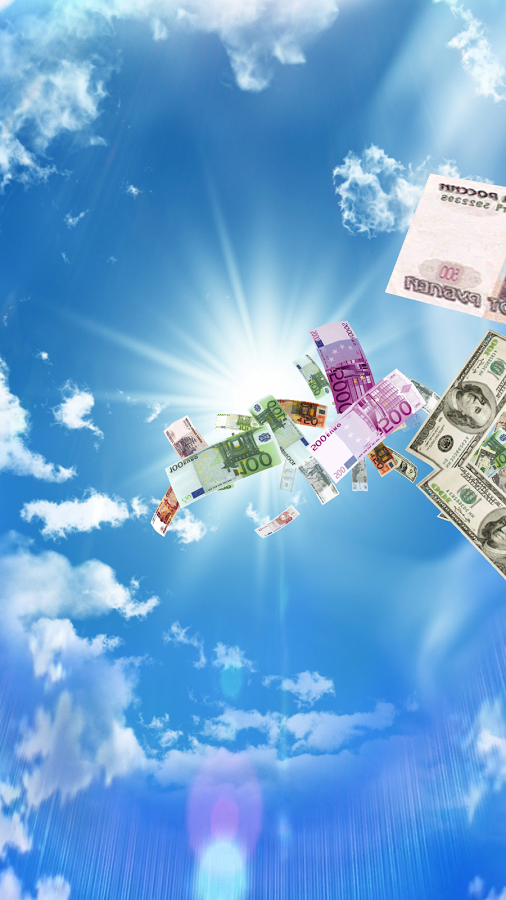 Falling Money 3D Wallpaper