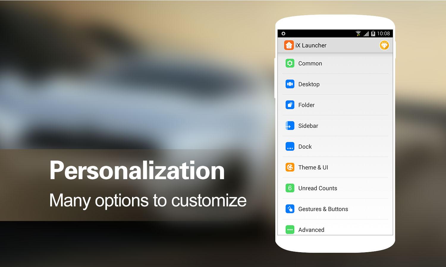 iX Launcher - Android M + iOS8