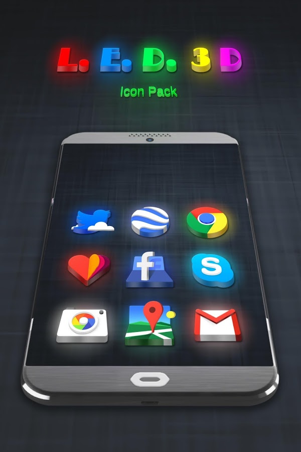 LED 3D Icon Pack