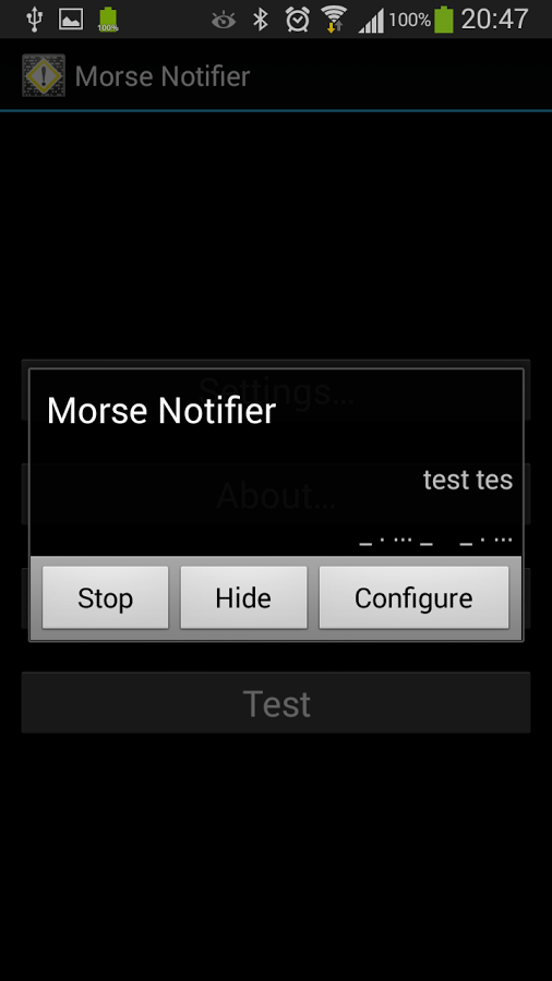 Morse Notifier