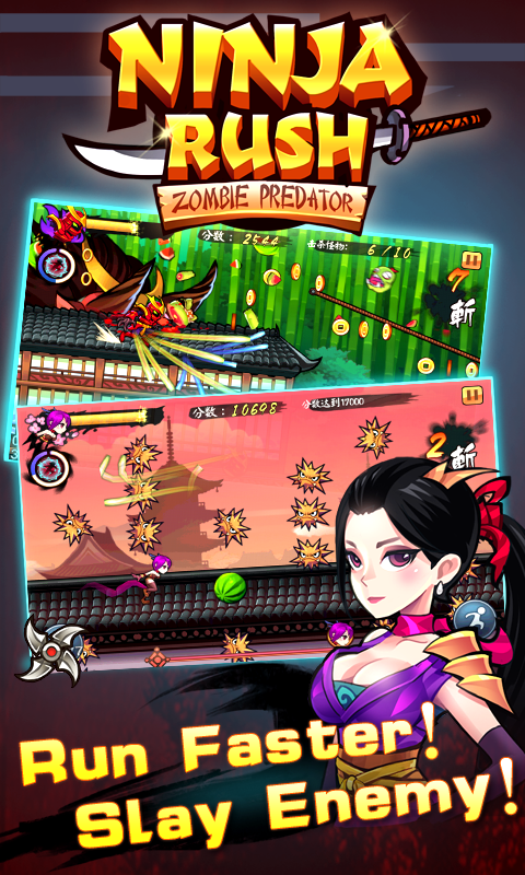 [Game Android] Ninja Rush Zombie Predator