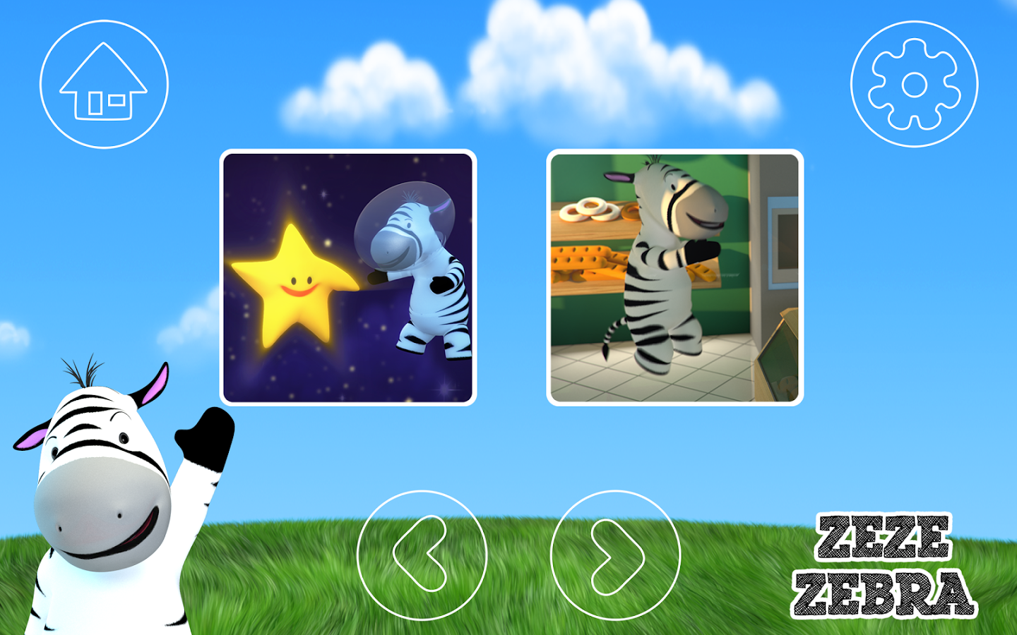 Nursery Rhymes game Zeze Zebra