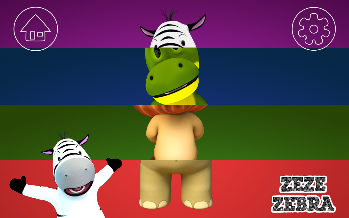 Nursery Rhymes game Zeze Zebra