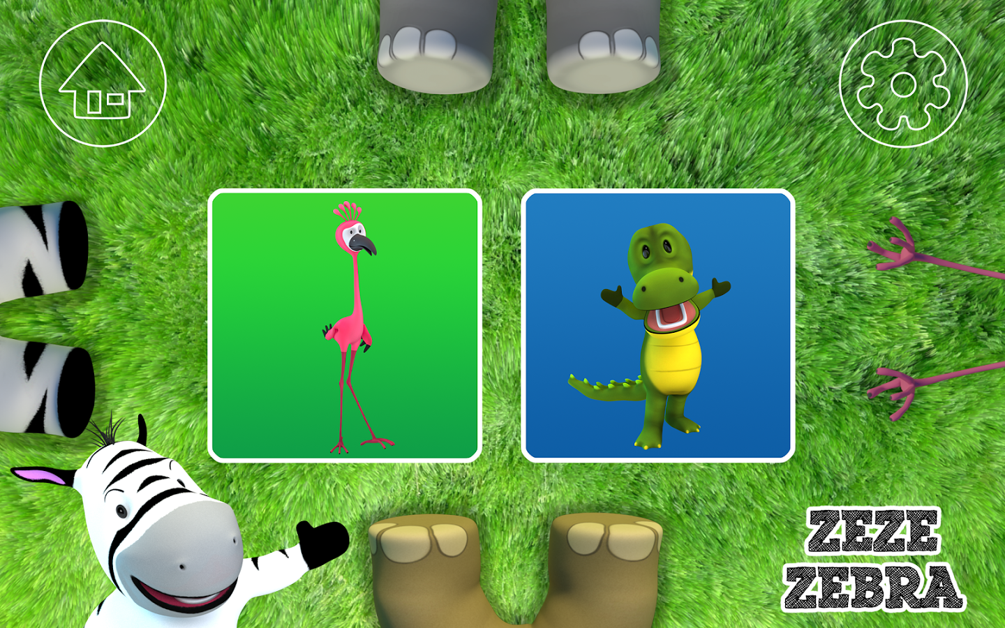 Nursery Rhymes game Zeze Zebra