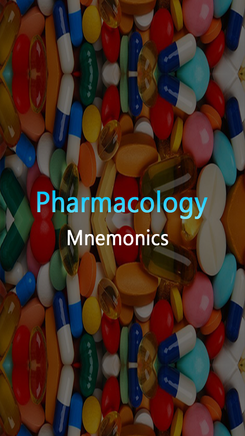 Pharmacology Mnemonics