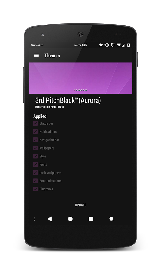 PitchBlack™(Aurora) CM12 Theme