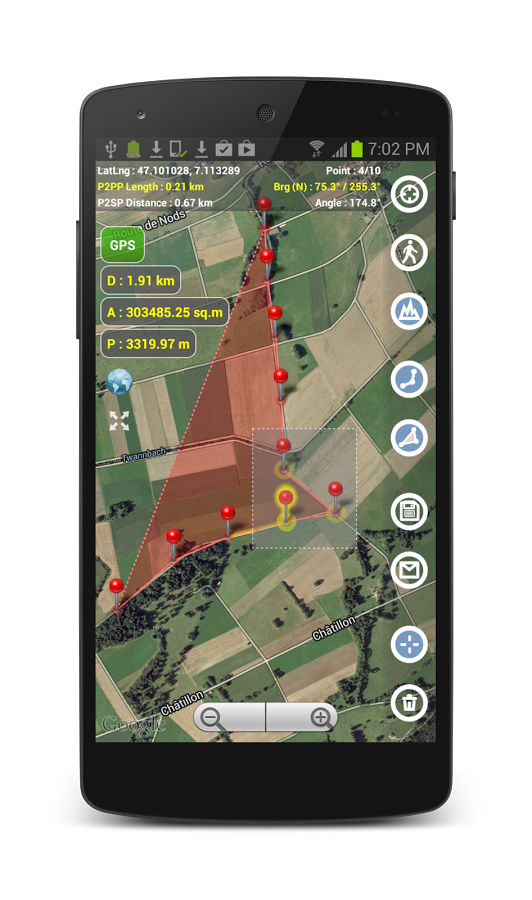 Planimeter - GPS area measure